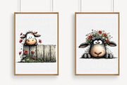 Peeking Farm Animals PNG Clipart, an Illustration by Libby Wishes (Thumbnail 3 of 5)