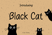 Black Cat Font, a Font by MyFontsShop (Thumbnail 1 of 6)