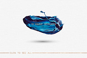Blue Marbled; Pre-made banners, an Object Graphic by DigitalDream (Thumbnail 5 of 7)