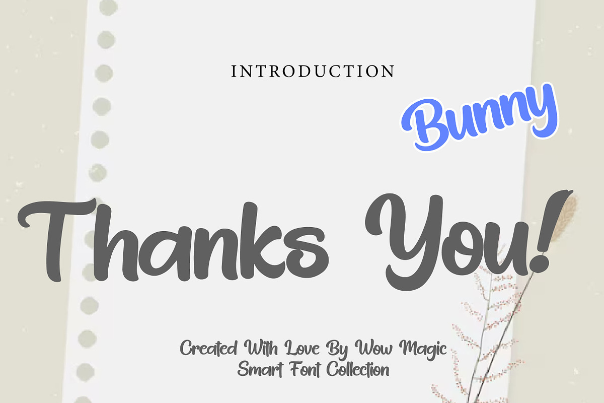 Bunny, a Handwritten Font by Wow Magic (Photo 3 of 3)