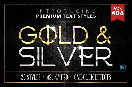 Gold & Silver #4 - 20 Text Styles