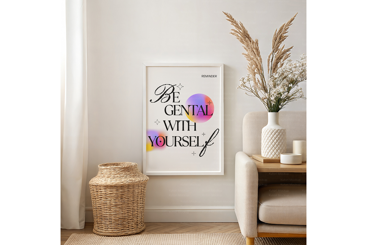 Modern Neutral Frame Mockup, a Product Mockup by MockupWizard (Photo 4 of 5)