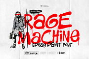 Rage Machine - Spray Paint Font, a Handwritten Font by ikiiko (Thumbnail 1 of 7)