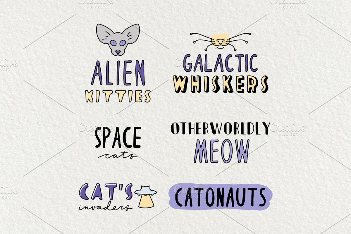 Patterns with strange cats + BONUS, a Pattern Graphic by Lyolya Profitrolya (Photo 5 of 5)