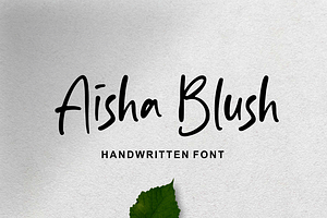 Aisha Blush - Handwritten Font