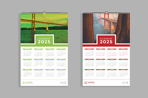 Wall Calendar Design 2025