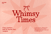 Whimsy Times: Organic Serif Family, a Serif Font by SHOOM HOUSE (Thumbnail 1 of 13)