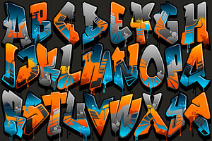 Graffiti Alphabet - Gremlin