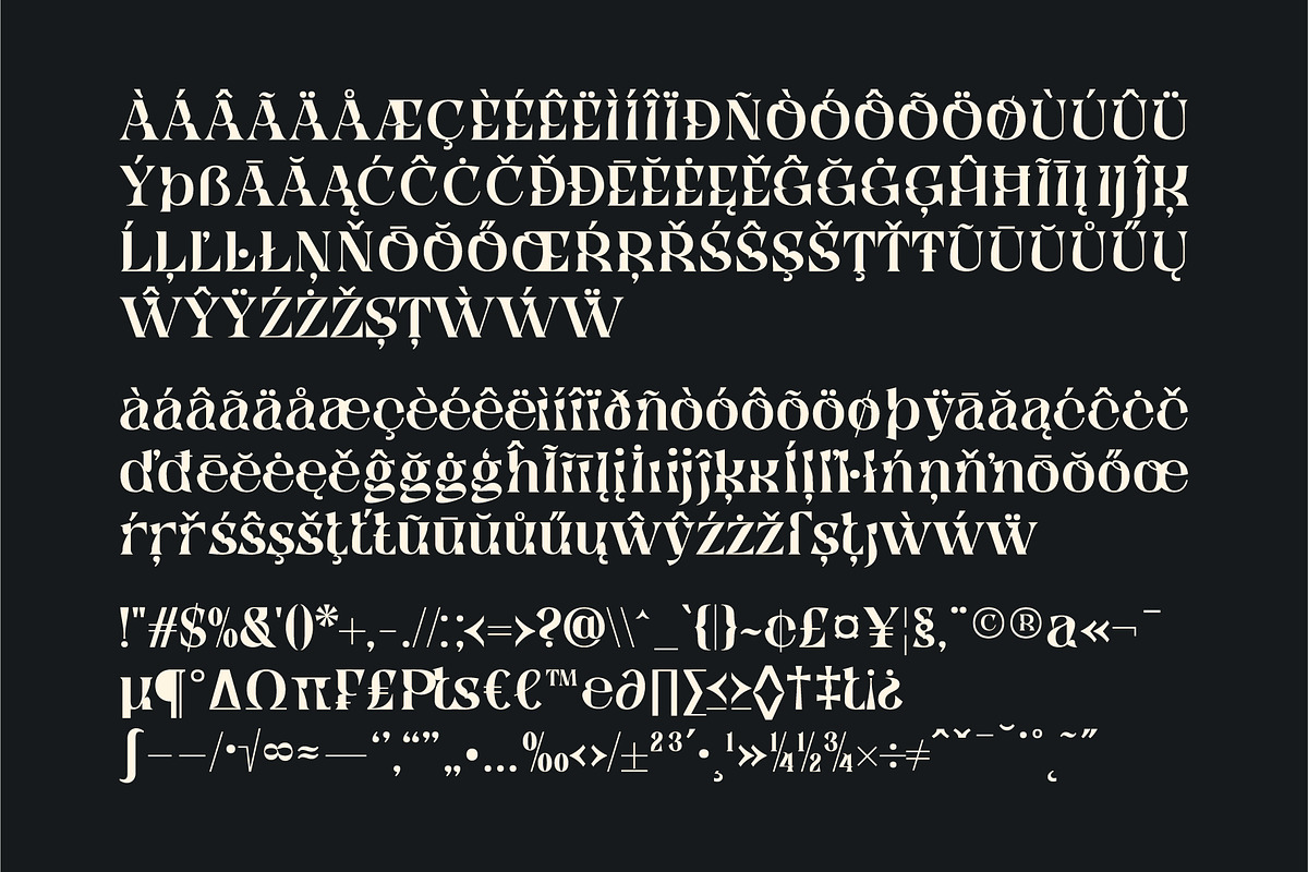Qyore – Elegant Modern Serif, a Serif Font by Nollev (Photo 5 of 9)