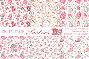 Pastries watercolor set. Baking., a Food Illustration by SabinaWatercolorArt (Thumbnail 4 of 13)