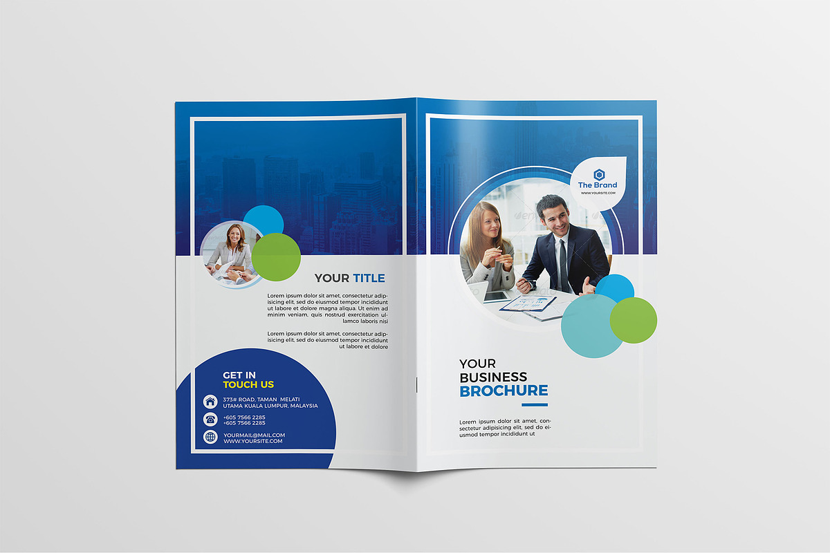 Corporate Bifold Brochure, a Brochure Template by GreenPixi (Photo 2 of 5)