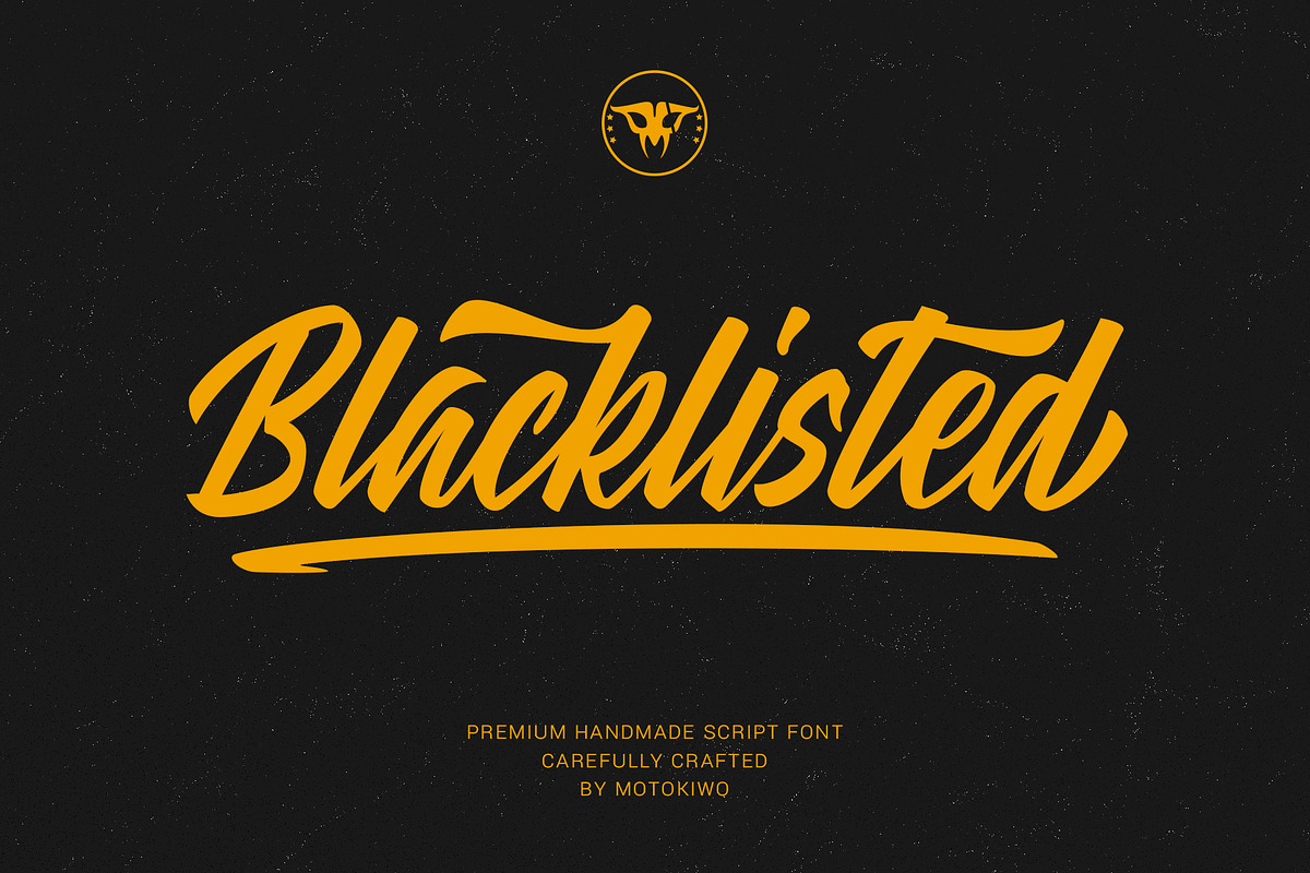 Blacklisted - Vintage Script Font