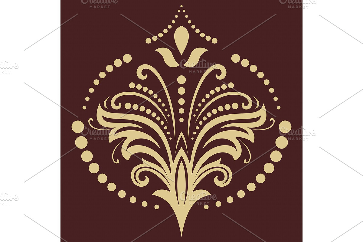 Floral Vector Abstract Pattern, a Decorative Illustration by FineArtStudio (Photo 1 of 3)