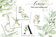 Leaves clipart set, Alphabet png., an Invitation Template by Larisa Maslova (Thumbnail 1 of 13)
