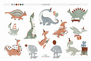 HAPPY DINO graphic set, an Object Graphic by erasovas (Thumbnail 3 of 13)