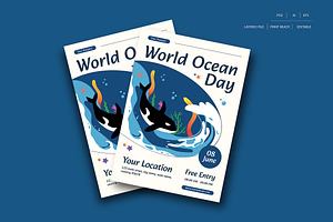 World Ocean Day Flyer, a Flyer Template by Siska Arista