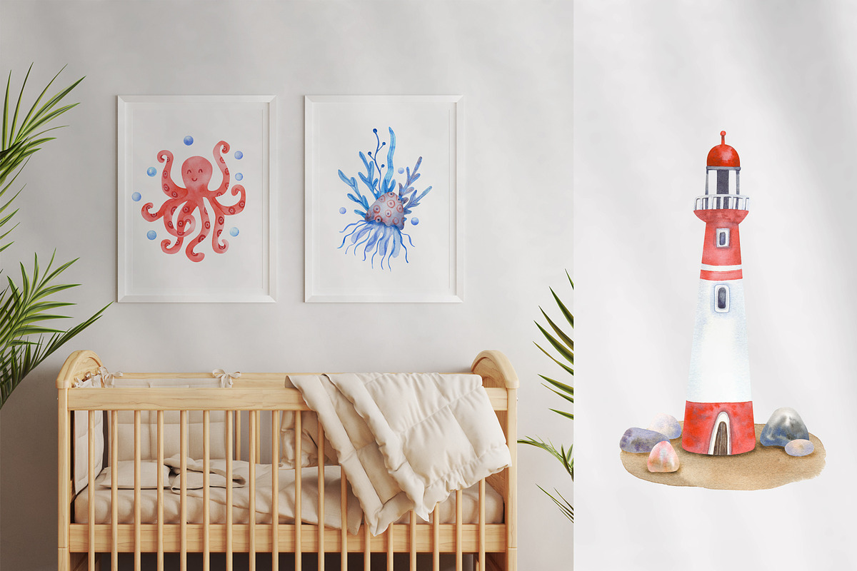 Nautical Mile Watercolor Collection, an Animal Illustration by Anna Druzhkova (Photo 22 of 30)