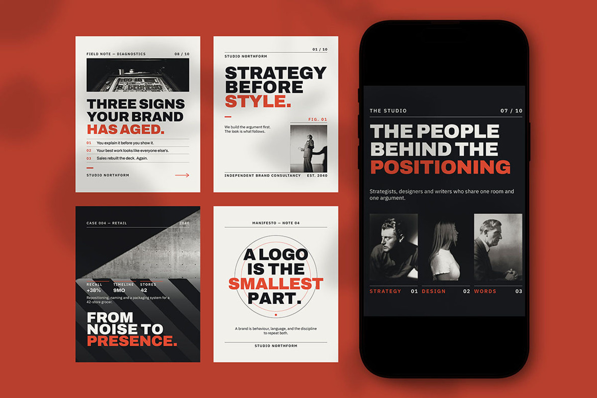 Counterform Creative Agency Social, a Social Media Template by Pitchlook.Studio (Photo 3 of 3)