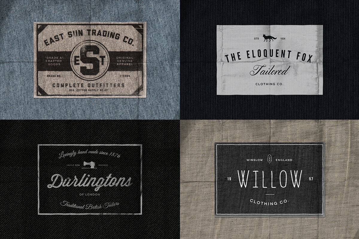 Custom Vintage Clothing Labels, a Branding & Logo Template by Ian Barnard (Photo 3 of 4)
