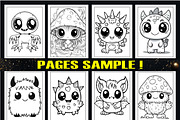 Creepy Kawii Monster Coloring Book, an Animal Illustration by Design Home (Thumbnail 3 of 4)