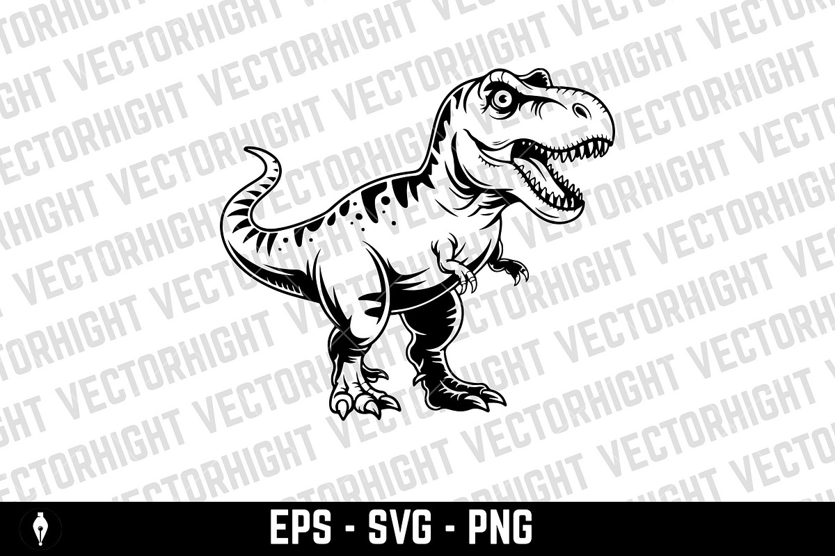 Illustration of Tyrannosaurus, an Animal Illustration by Vectorhight