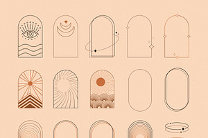 Forms, Shapes Vector Logo Elements