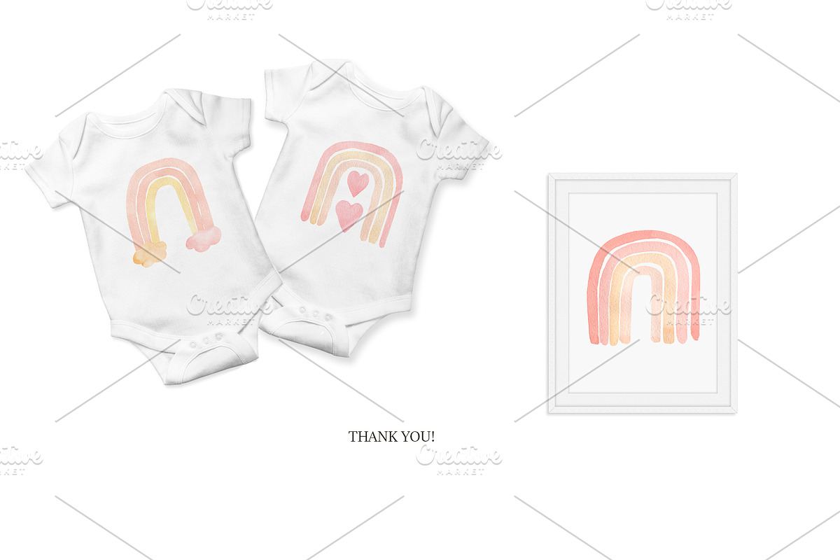 Watercolor Rainbows Set, an Object Illustration by MayaNavits (Photo 9 of 9)