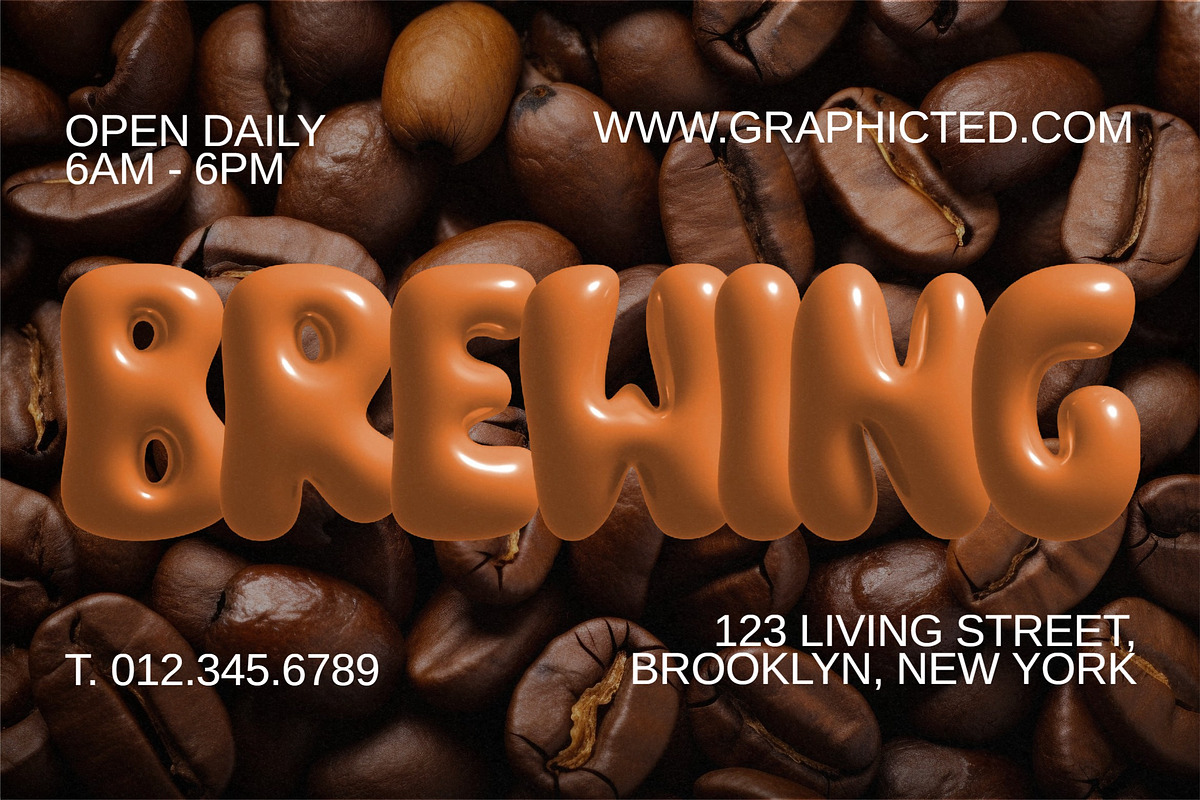 Golden Donut - 3D SVG Font, a Symbol Font by Glyphminds Studios (Photo 6 of 10)