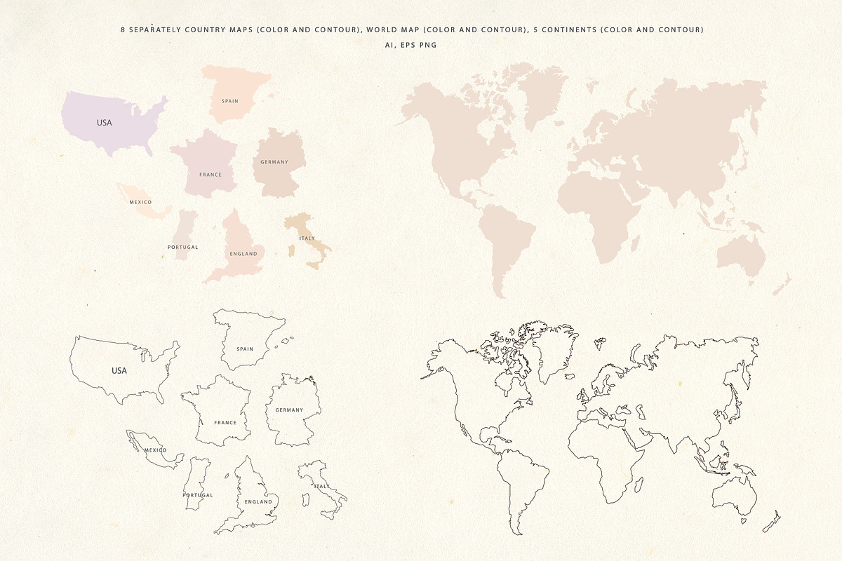 Around the World. Travel Bundle., an Object Illustration by Designwork (Photo 18 of 18)