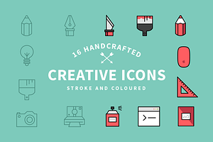 Flat Creative Icon Set