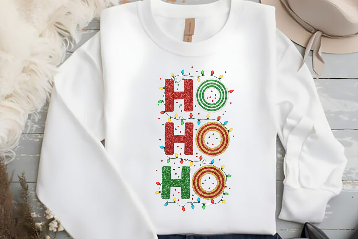 Ho Ho Ho PNG - Christmas Lights, an Illustration by Black Bird Studio (Photo 2 of 4)