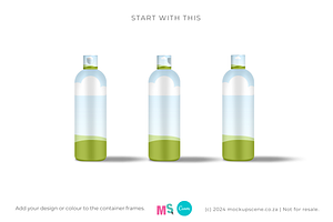 Lotion Bottle And Box Canva Mockup