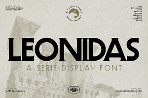 Leonidas, a Serif Font by Eagle & Bison Design Co.