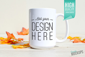 15oz Mug Mockup - 1 Sided