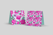 Pink Peonies & Splashes Pattern, a Pattern Graphic by MarynaPetrovska (Thumbnail 10 of 12)