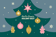 Retro Christmas Ornaments, an Object Graphic by Graphic Goods (Thumbnail 8 of 10)