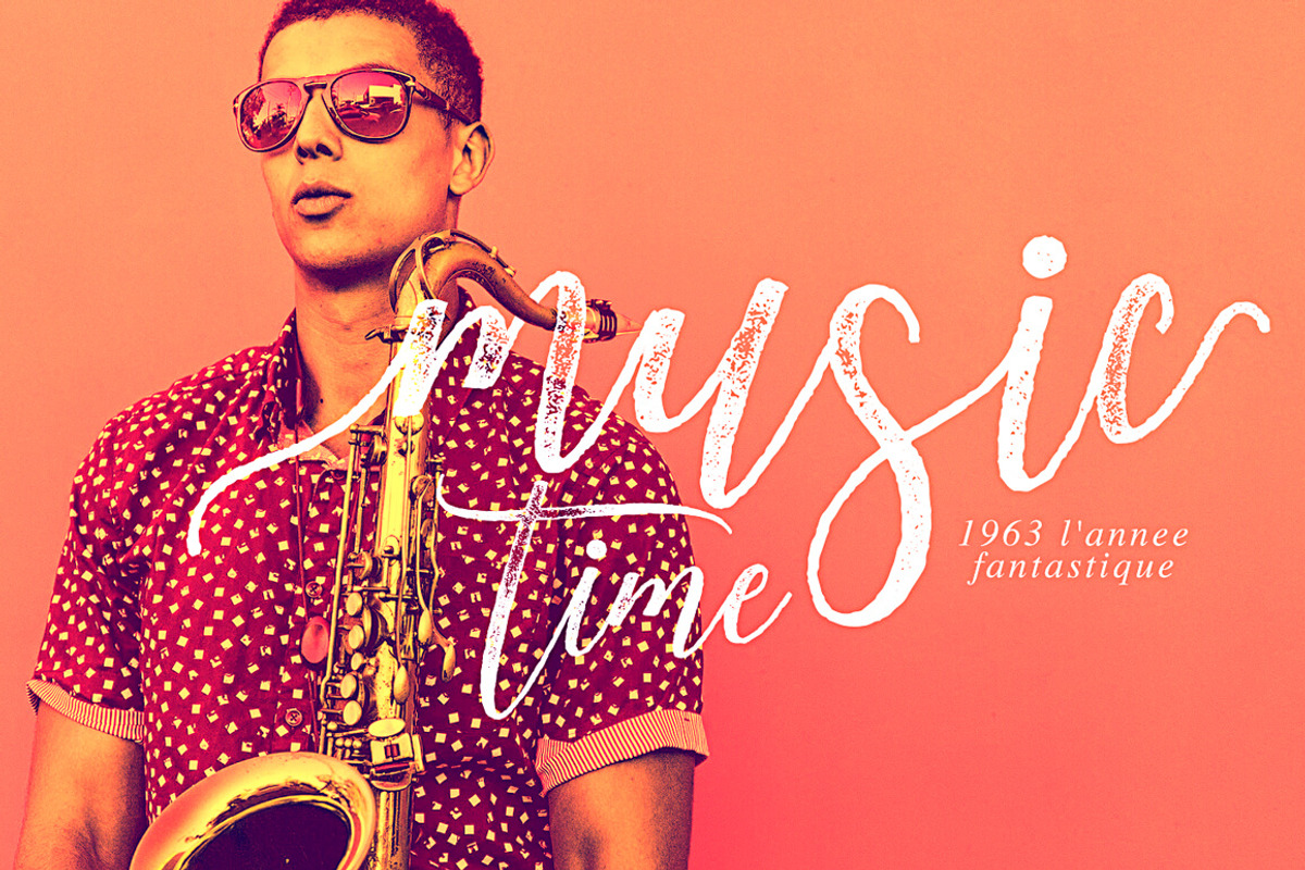 Adasmine Clean & Textured Script, a Script Font by Studio design (Photo 9 of 22)