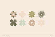 Floral Shapes & Seamless Patterns, an Object Graphic by studiocolectivo (Thumbnail 2 of 12)