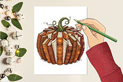 Fall Book Pumpkin Halloween Teacher, an Illustration by designcity5 (Thumbnail 4 of 4)