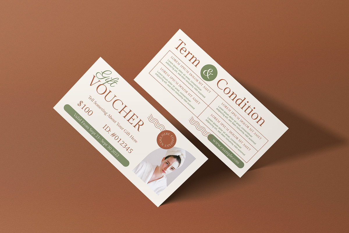 Ivory Minimalist Beauty&Spa Voucher, a Card Template by graphicook (Photo 3 of 3)