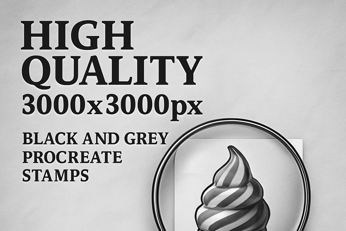 MonoChromatic Black&Grey TattooStamp, a Brushes & More by ProcreateInk (Photo 2 of 5)