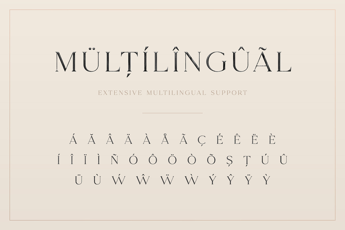 Klausen - Stylish All Caps Serif, a Serif Font by AlienValley (Photo 6 of 9)
