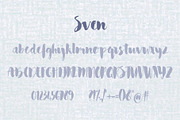 Sven Font, a Script Font by SophieSaxo (Thumbnail 9 of 9)