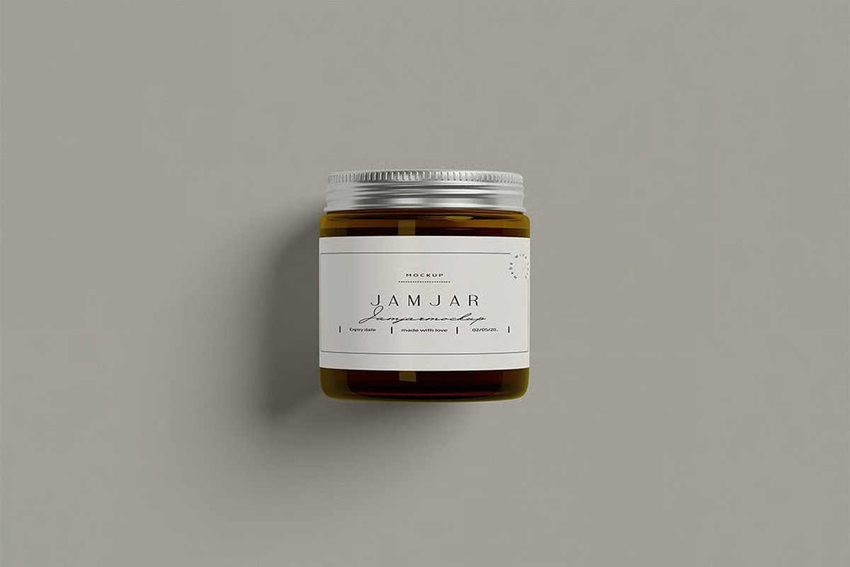 Jam Jar Mockup, a Packaging Mockup by zpackcreative (Photo 2 of 5)