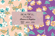 Tropical Floral Pattern Bundle, a Pattern Graphic by StudioGlouna (Thumbnail 1 of 9)