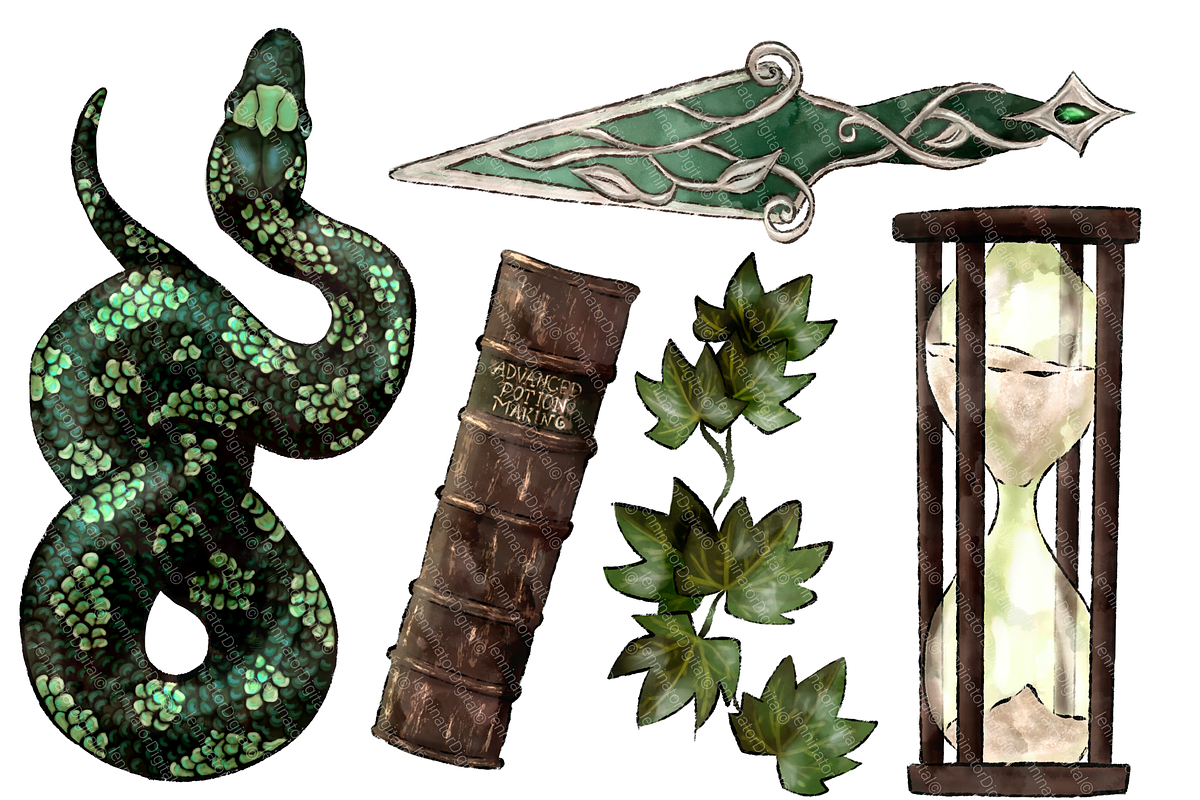 Magic Snake Clipart - Hand Drawn PNG, an Animal Illustration by Lenninator Digital (Photo 4 of 7)