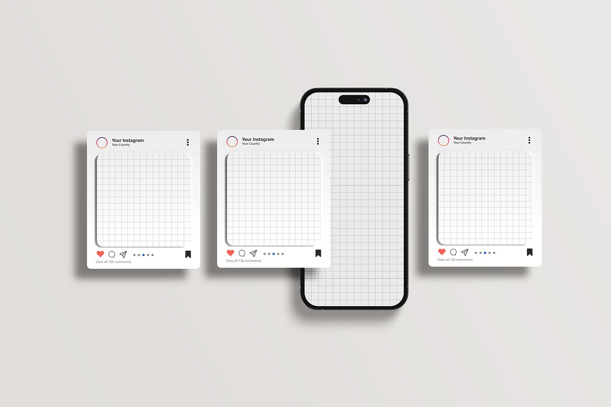 Instagram Post and Stories Mockup, a Device Mockup by Sweetdady (Photo 6 of 8)