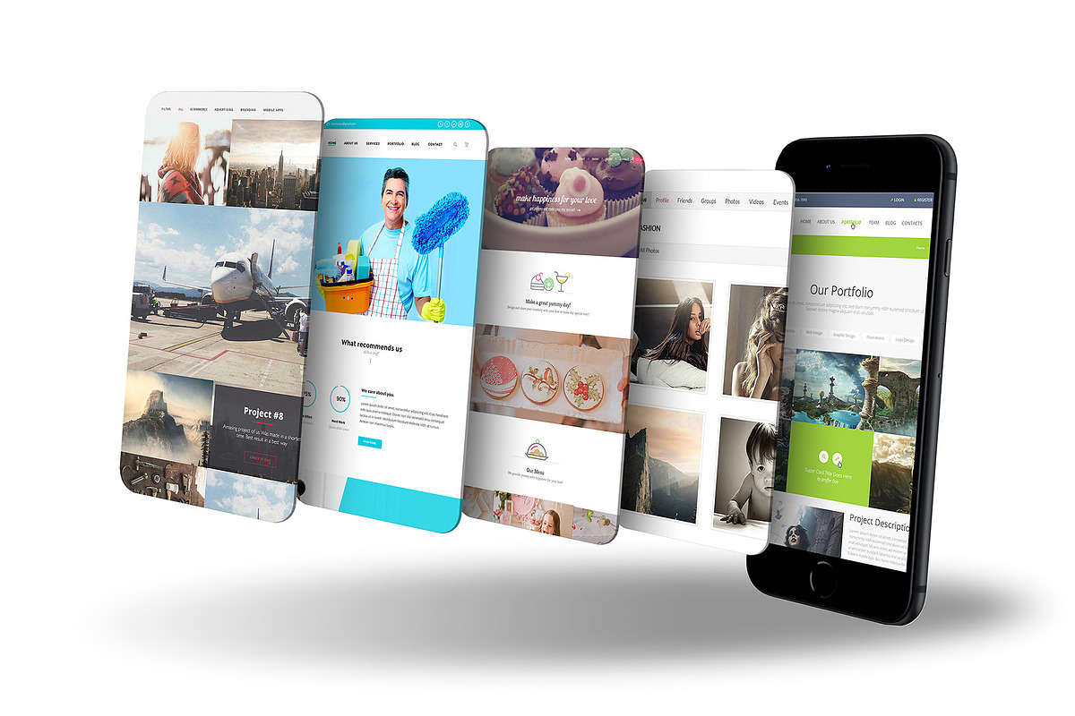 ALL 3D iPHONE MOCK-UP BUNDLE VOL-1, an iPhone Mockup by Graphicsworld125 (Photo 13 of 62)