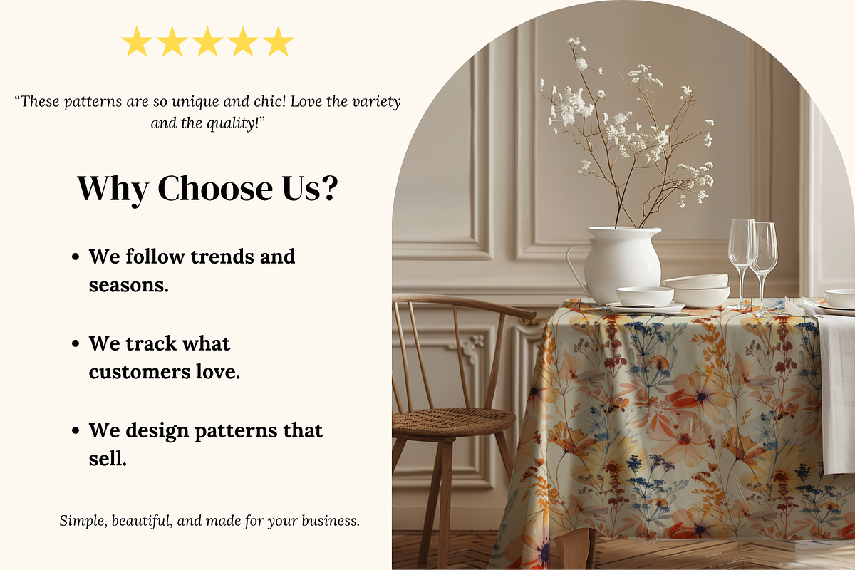 Wildflower Meadow Floral Patterns, a Pattern Graphic by Ninterints (Photo 3 of 19)