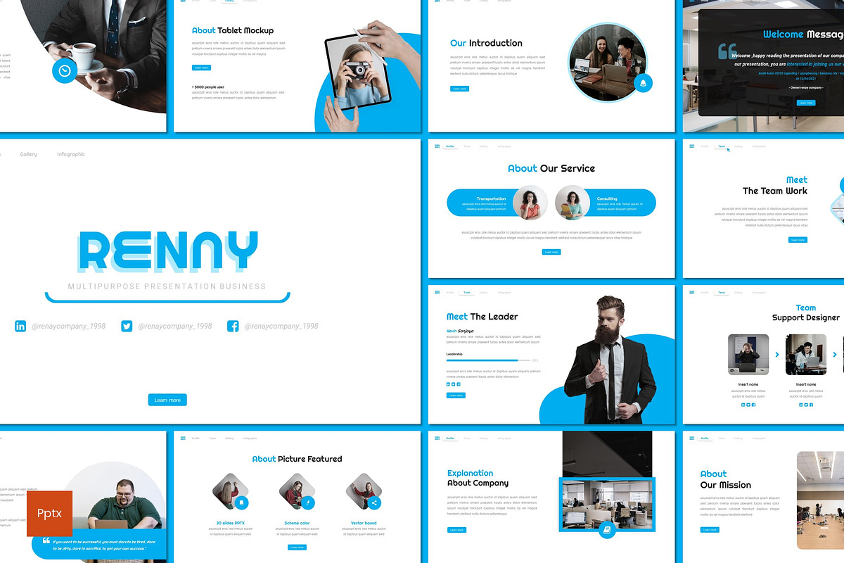 Renay - Powerpoint Template, a Presentation Template by inspirasign (Photo 1 of 4)